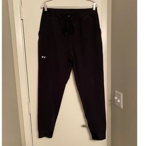 Black under armour joggers - large - wind breaker material